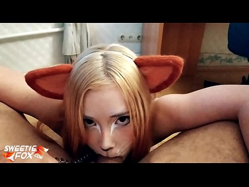 ❤️ Kitsune هن جي وات ۾ ڊڪ ۽ ڪم نگل ❤❌ معياري فحش